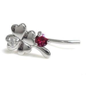 再値下げ プラチナ ルビー ピアス クローバー ピアス クリスマス ポイント消化 正規店仕入れの Karmagazine Net