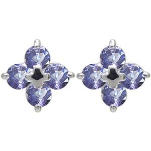 プラチナ 十字架 ピアス クロス メンズ タンザナイト ピアス クリスマス ポイント消化