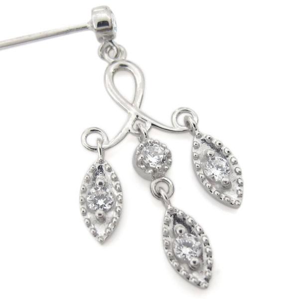 ロイヤルブルームーンストーン シャンデリアピアス 揺れるピアス 10金 ピアス_5
