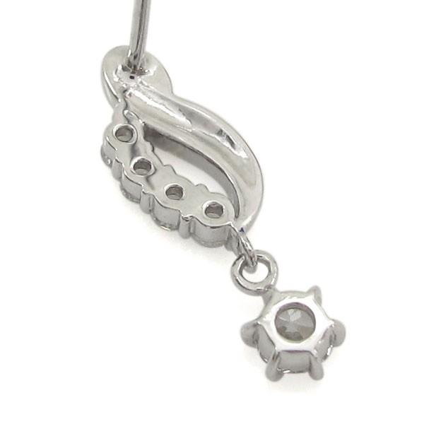 シンプルピアス ダイヤモンドピアス K18ピアス 上品の画像