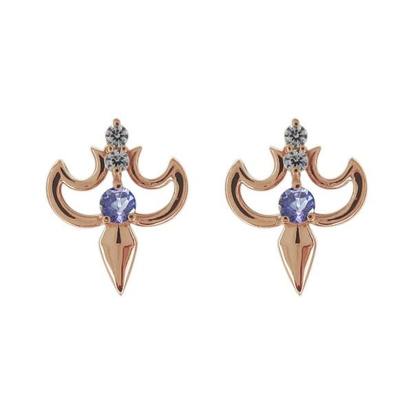 注目ブランド ピアス レディース 代 30代 40代 タンザナイト 10金 スタッドピアス 高質で安価 World Of Heating De