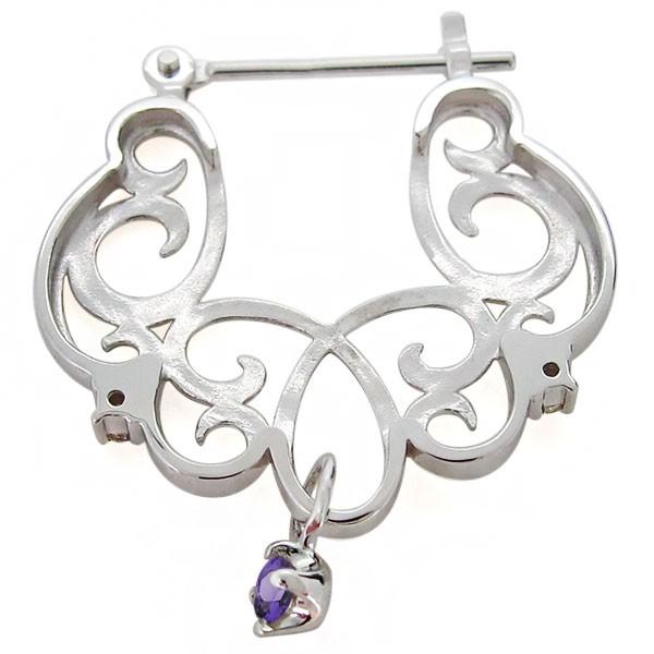 【公式】 ピアス レディース 人気 フープ アメジスト 10金 唐草 クロッシング 【Z8951958509】(32201円)