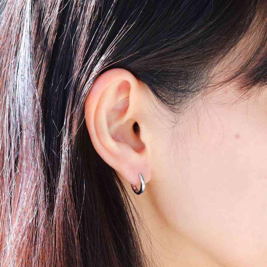 ピアス メンズ 片耳 ゴールド フープピアス シンプル 10金 人気