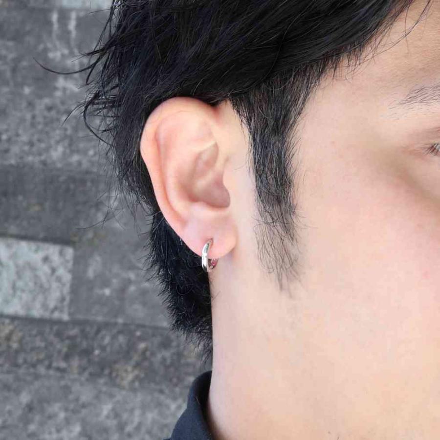 ピアス レディース プラチナ 大人 シンプル フープピアス 人気 母の日