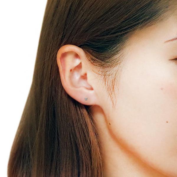 ピアス 片耳 メンズ 3mm 丸玉 ボール つけっぱなし シンプル スタッド