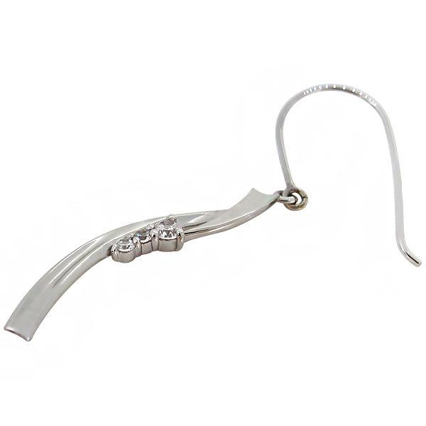 【ほぼ未使用】 ピアス 大人可愛い 揺れる プラチナ ダイヤモンド フックピアス レディース 天然石 【YWU1121712146】(40349円)