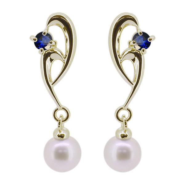 パール ピアス 18k 【フローラル】 ? シンプル 真珠 淡水パール 