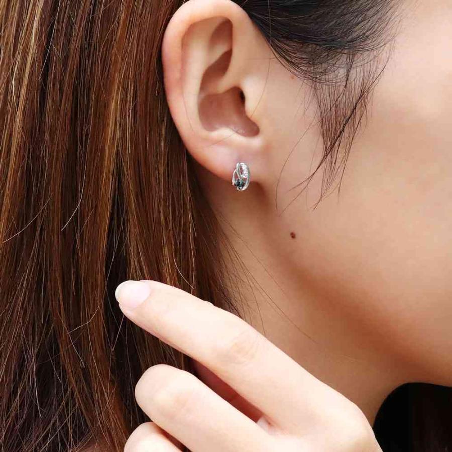 ピアス 小ぶり シルバー レディース 両耳 誕生石 1月 アレキサンドライト 女性 人気 プレゼントの画像