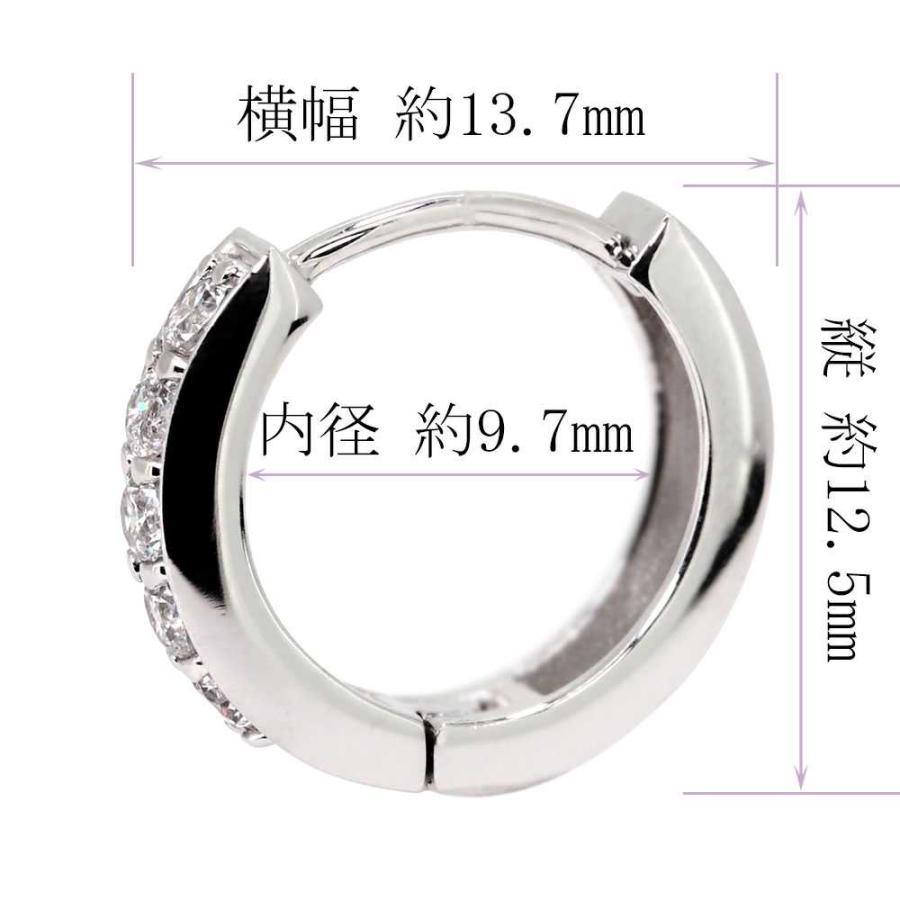 ピアス フープ 小さめ レディース 18k 18金 ゴールド 中折れ フープピアス ルビー_9
