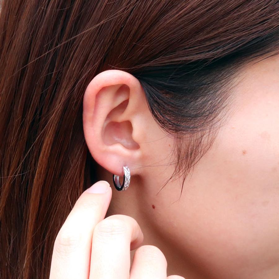 ピアス 18k フープ レディース フープピアス 中折れ式 両耳セット 18金