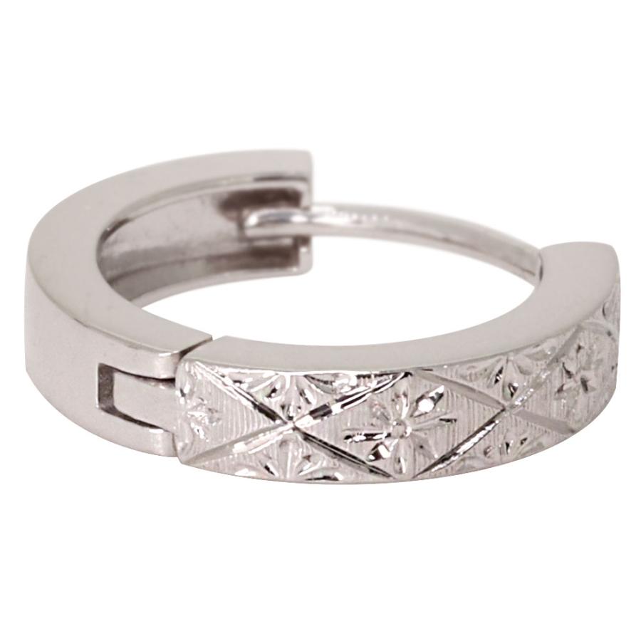 ピアス 18k フープ レディース フープピアス 中折れ式 両耳セット 18金