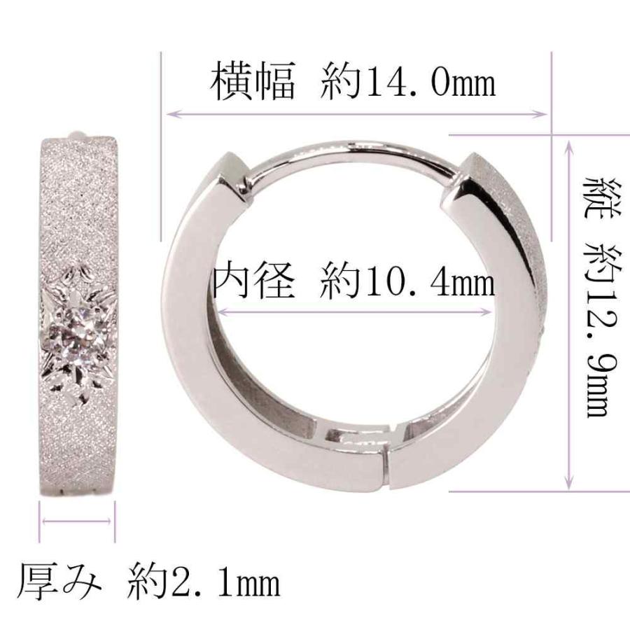 ピアス 片耳 メンズ フープピアス 中折れ リングピアス 10k 10金