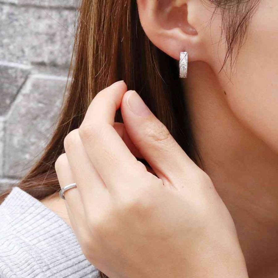 匿名！送料無料！ フープピアス プラチナ 両耳用 ピアス ルビー レディース 洋彫り 中折れ式 小さめ 金属アレルギー 【S2402630723】(86425円)