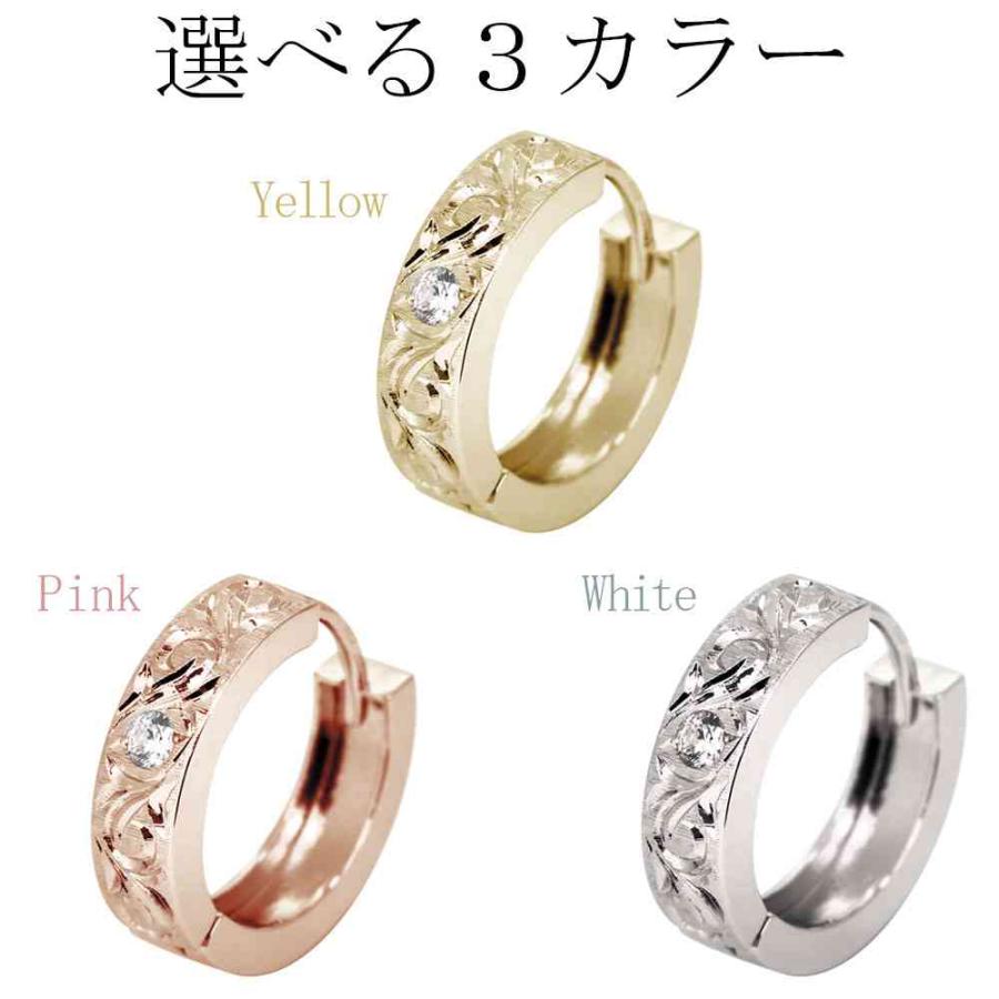 フープピアス k18 18金 メンズ ピアス 片耳 フープ ゴールド 6月誕生石 
