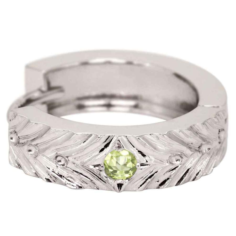 限定品 フープピアス 18k 小さめ イエローゴールド ピンクゴールド ピアス レディース ペリドット 18金 中折れ式 【RIZ1769870417】(63664円)