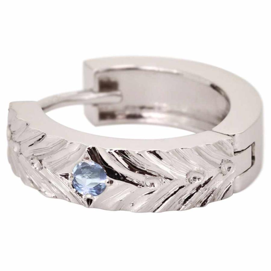 新春SALE！ プラチナ フープピアス 片耳用 メンズ ピアス フープ 中折れ式 選べる誕生石 男性 人気 金属アレルギー対応 【QGW1155930671】(41580円)