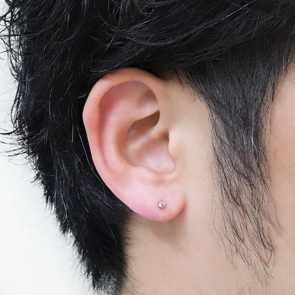 鑑別カード付 ダイヤモンド ピアス 一粒 H&C ハートキュー 鑑別カード付 ダイヤモンド ピアス 一粒 H&C ハートキュー