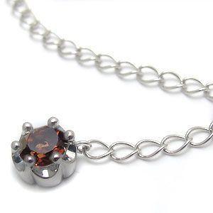 プラチナ チェーン アジャスター 6.0cm アジャスターチェーン ガーネット クリスマス ポイント消化