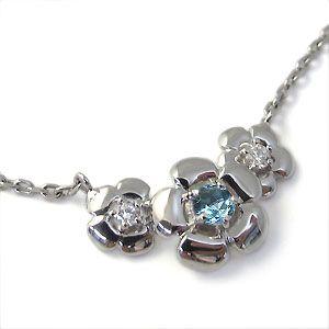 ブルートパーズ ブレスレット 10金 フラワー ブレスレット