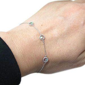 メーカー包装済 エメラルド アンクレット K10 ミル打ち ブレスレット 公式の Kuljic Com