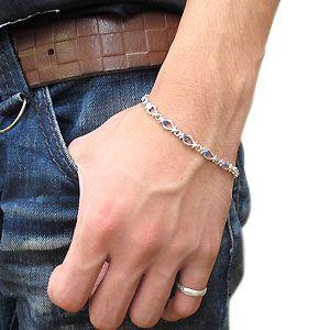 メンズ ブレスレット シルバー タンザナイト ブレス : PLEJOUR (プレ