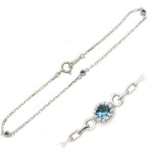 K18 アンクレット　ブルートパーズ　全長23cm 1.43 g アンクレット ブルートパーズ K18 シンプル ブレスレット