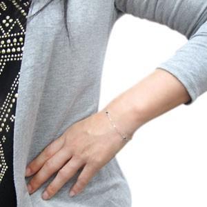 アンクレット ブルートパーズ K18 シンプル ブレスレット