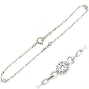 ブレスレット ダイヤモンド シンプル K10 ブレス