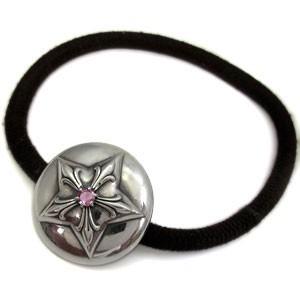 ピンクトルマリン・ヘアアクセ・星・シルバー・スター・チャーム・ブレスレット ピンクトルマリン・ヘアアクセ・星・シルバー・スター・チャーム