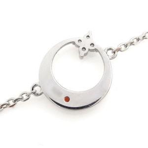 中古 18金 アンクレット ガーネット 月 星 アンクレット 【O9885729946】(35560円)