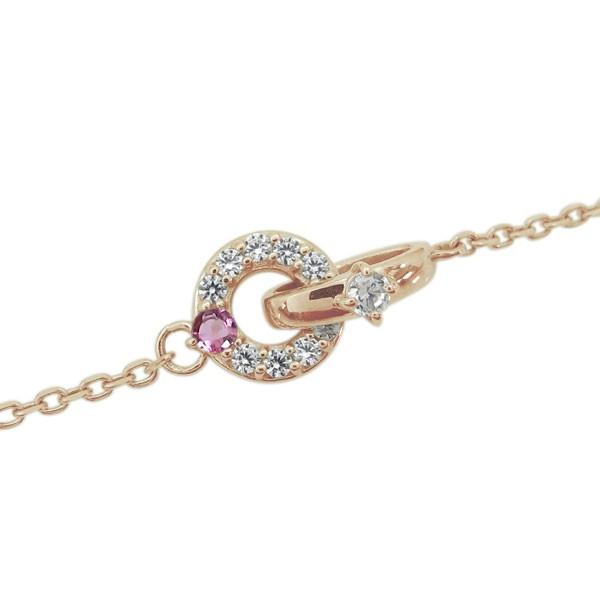 インフィニティ ダイヤモンド アンクレット Infinity 無限 18金 ブレスレットの画像