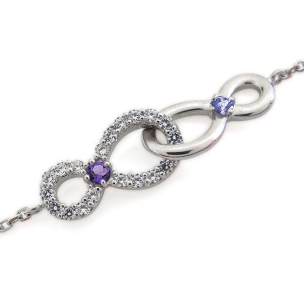 プラチナ ダブルインフィニティブレスレット Infinity アンクレット クリスマス ポイント消化の画像
