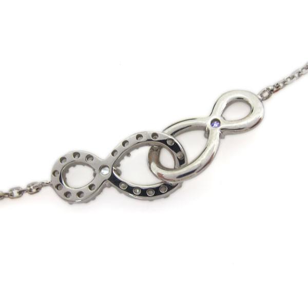 プラチナ ダブルインフィニティブレスレット Infinity アンクレット クリスマス ポイント消化の画像