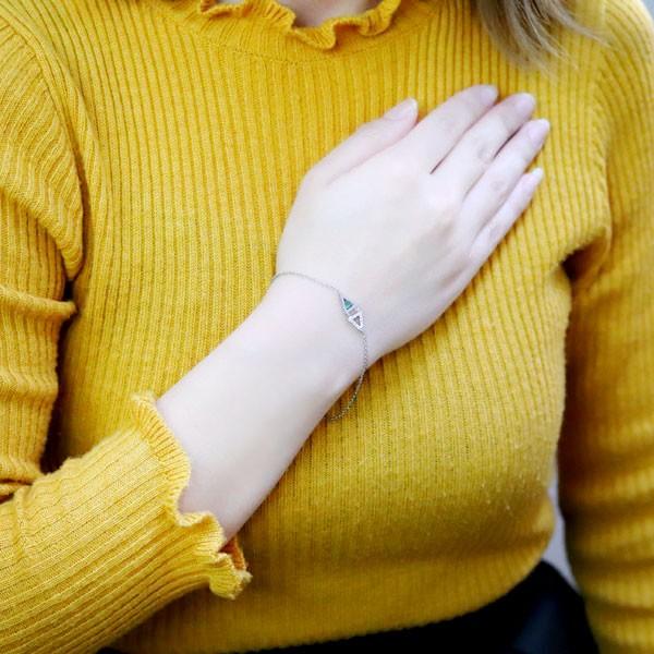 匿名！送料無料！ エメラルドアンクレット レディース ブレスレット プラチナ 【1060991429】(38165円)