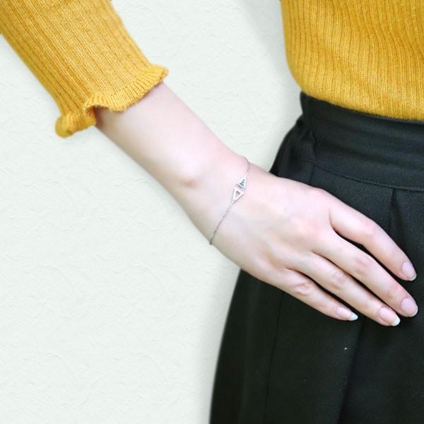 匿名！送料無料！ エメラルドアンクレット レディース ブレスレット プラチナ 【1060991429】(38165円)