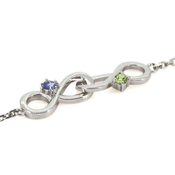 アンクレット タンザナイト 12月誕生石 インフィニティ Infinity 無限 18金 ブレスレットの画像