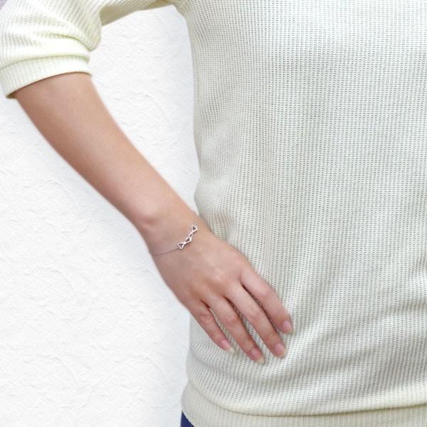 アンクレット ハート インフィニティ 4月誕生石 ダイヤモンド ブレスレット 10金 約 インフィニティ 天然ダイヤモンド