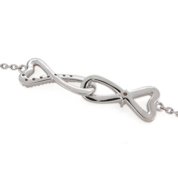 アンクレット ハート インフィニティ 4月誕生石 ダイヤモンド ブレスレット 10金 約 インフィニティ 天然ダイヤモンド