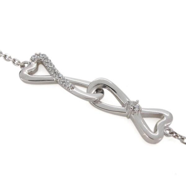 アンクレット ハート インフィニティ 4月誕生石 ダイヤモンド ブレスレット 10金 約 インフィニティ 天然ダイヤモンド