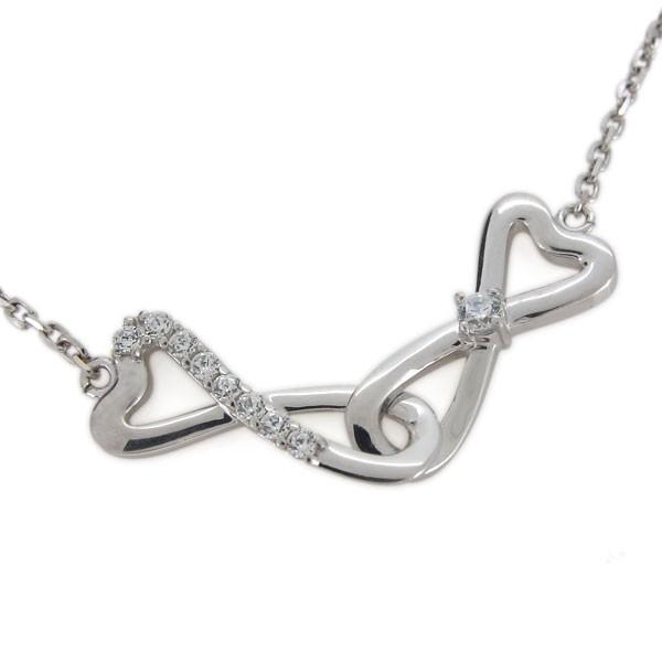 アンクレット ハート インフィニティ 4月誕生石 ダイヤモンド ブレスレット 10金 約 インフィニティ 天然ダイヤモンド