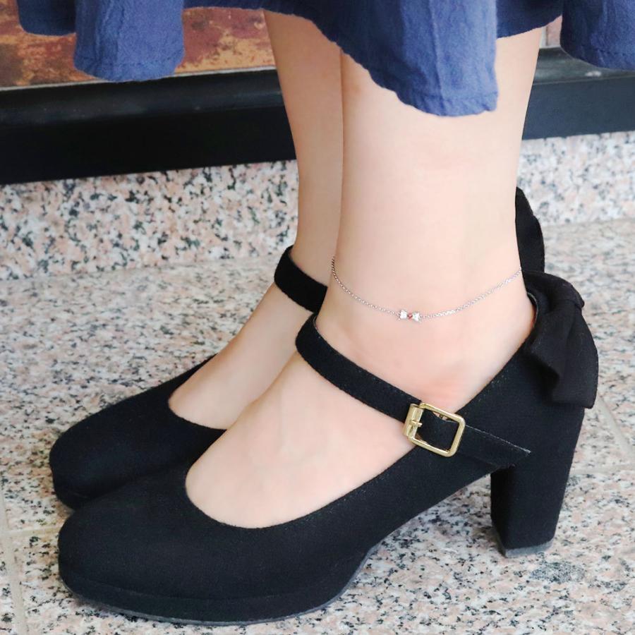 【超激レア】 アンクレット リボン レディース ブレスレット プラチナ 天然石 ガーネット 【K8199640142】(29495円)