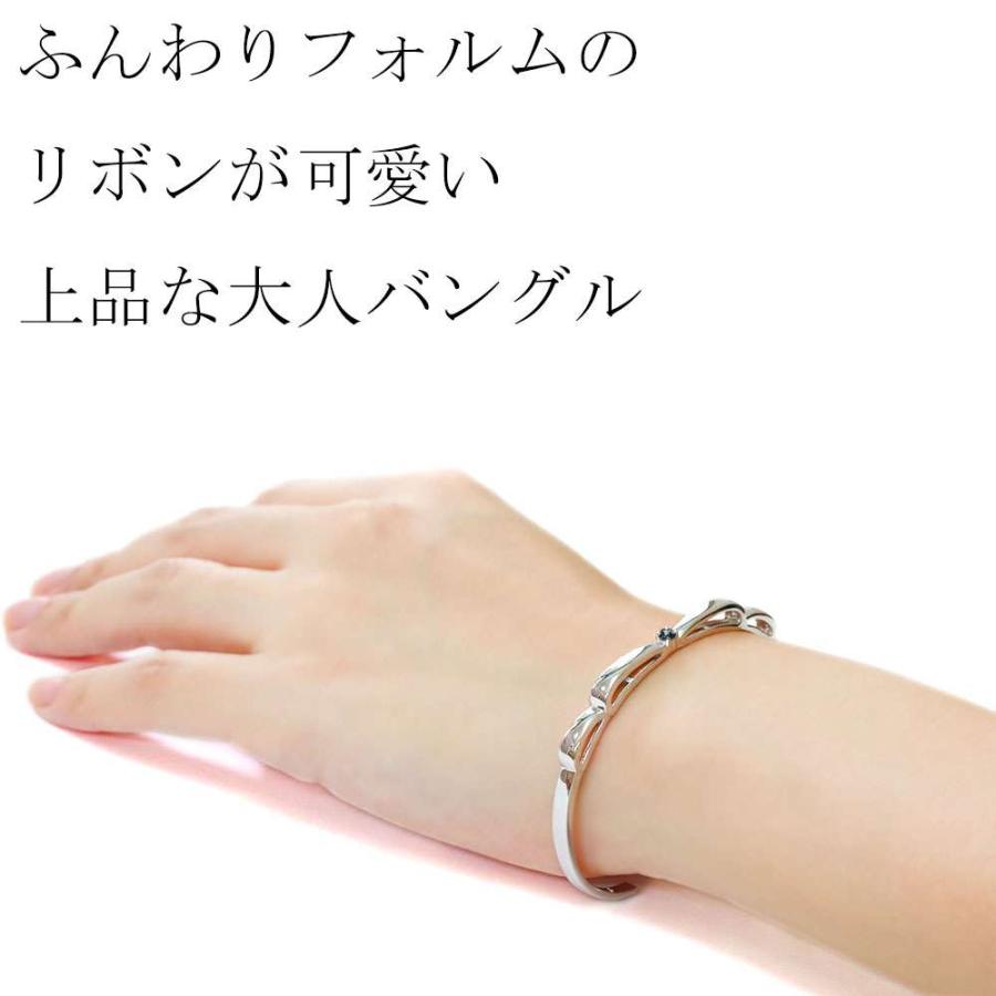 シルバー バングル レディース 細め アレキサンドライト 希少石 一粒