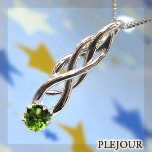 一粒 K18ゴールド ペリドットペンダント ネックレス