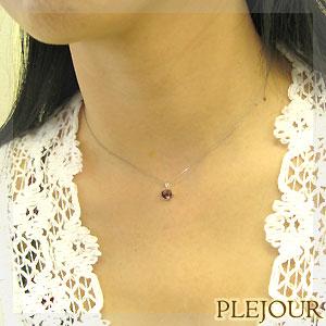 Pt900 ガーネットペンダントトップ Pt850ネックレス付き プラチナ ガーネット大粒 ペンダントトップ Pt900 クリスマス ポイント
