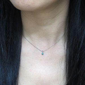 エメラルド ネックレス エメラルドネックレス 10金 シンプルペンダント_2