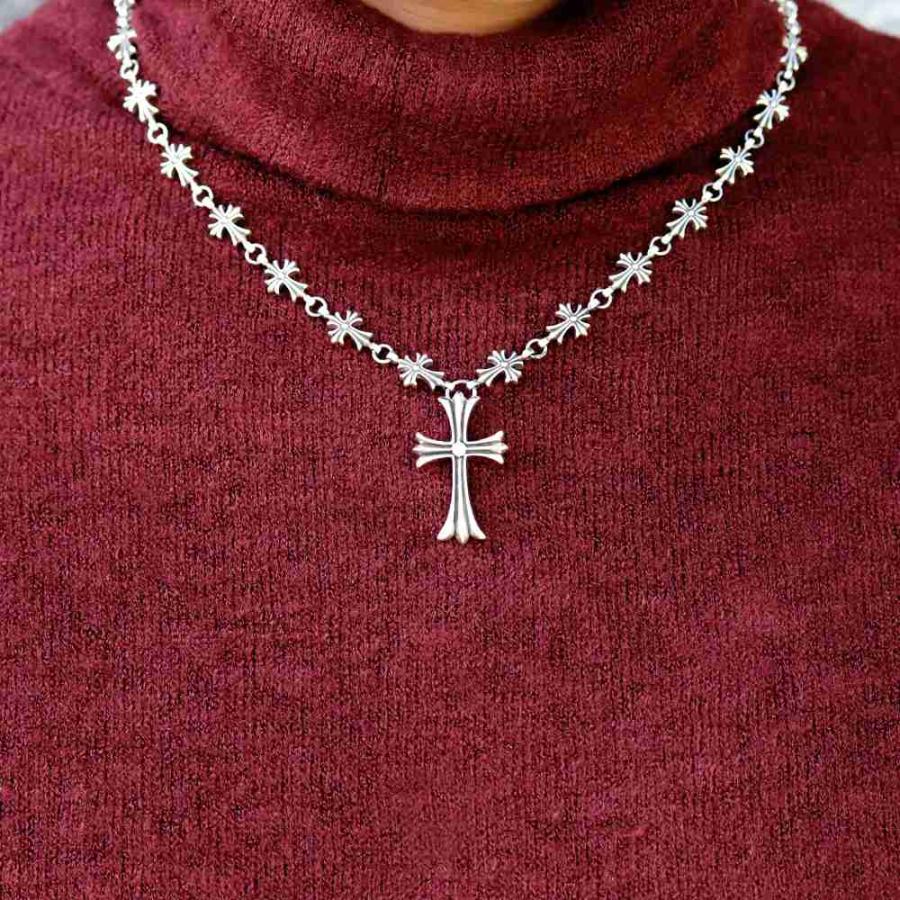 ガーネット クロス ペンダントトップ ヴィンテージ】ガーネットクロスペンダントトップ [Vintage