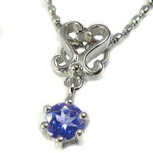 タンザナイト ネックレス プラチナ　ハート ペンダント クリスマス ポイント消化