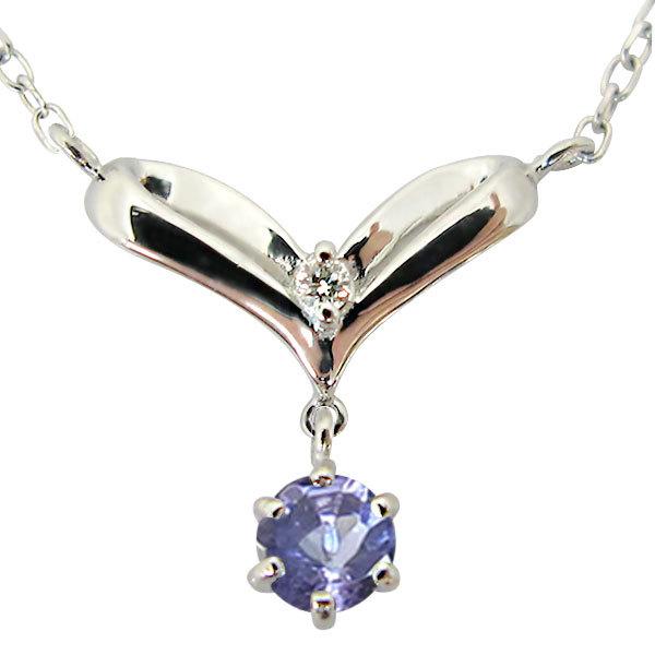 タンザナイト ネックレス ハート ペンダント プラチナ シンプル クリスマス ポイント消化