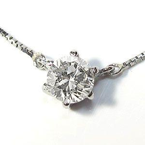 プラチナ ネックレス 一粒 ダイヤモンド ペンダント ダイヤ クリスマス ポイント消化_1