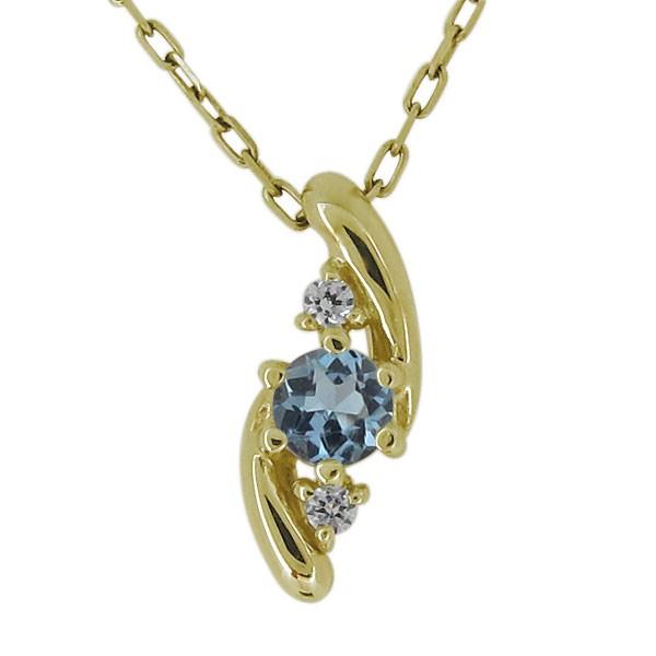 ネックレス 天然石 アクアマリンサンタマリア 3月誕生石 レディースペンダント おしゃれ 上品